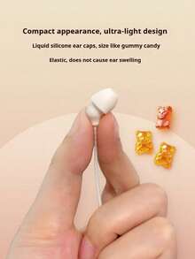 HP 1125C Wired In-Ear Headphones: 3.5mm Dual Interface, Sleep Comfort Noise Cancellation, High-Definition Microphone And In-Line Controls, Compatible With Phones, Computers, And Tablets - 3.5mm - View 3