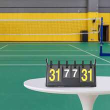 SENDERPICK 4-Digit Portable Flip Scoreboard Multi-Function Scoreboard Scoreboard - 黑色 - 查看 4