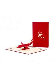 3D Pop-Up Airplane Greeting Card, Suitable For Pilots, Travelers, Aviation Enthusiasts, Unique Birthday, Retirement, Travel, Birthday, Graduation Gift, Handmade Paper Sculpture 3D Airplane Card, Gift Souvenir Decoration - 3D Greeting Cards - View 6
