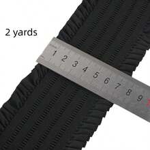 1 Yard Long, 7.3cm/10cm Wide, Heavy Duty Elastic Black Nylon Waistband - Sewing, Pants, Clothing Alterations Elastic Band - Durable, Soft, Adjustable Sewing Accessory - Multicolor - View 10