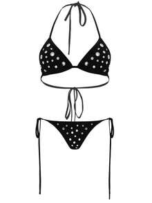 Summer Beach Women's Bikini Sexy Y2K Streetwear Fashion Women's Clothing - 如圖20藕色 - 查看 12