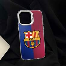 Expédition locale sous 24 heures Étui compatible avec Apple17 Samsung22-25 Étui de football FCB Barcelone pour Redmi Note 14C 13C 12 11 13 10 9 Pro Redmi 10C 10 9A 9C A3 Poco X3 Pro 13T Mode Placage métallique Cool Créatif Marque Étui en silicone souple - Argent - Voir 2