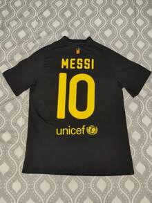 MEN'S FC BARCELONA 2011 2012 LIONELs MESSIs FOOTBALL SOCCER SHIRT JERSEY SIZE S - 黑色 - 查看 1