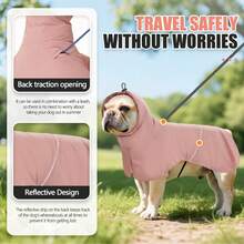 狗狗雨衣，防水外套，轻便防风雨外壳，全覆盖式雨衣，适合小型、中型和大型犬 - 彩色 - 查看 7