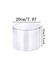Giá trưng bày acrylic 3 kích cỡ, đế tròn trong suốt xếp lồng vào nhau, thiết kế đáy rỗng, thích hợp để trưng bày trang sức, bánh ngọt và đồ dùng tiệc tùng. - trong suốt - Xem 7