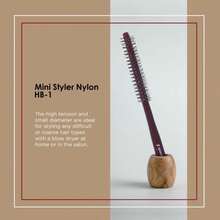 Spornette Mini Styler Boar Bristle .75 Inch Round Brush For Blowouts, Volume, Styling, Finishing, Curling &Amp; Setting Short, Curly, Wavy, Straight, Thick, Normal Or Thin Hair On Men &Amp; Women - ColorB - View 2
