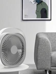 USB桌面风扇，可充电迷你风扇，3档风速调节，超长续航，360°旋转桌面散热风扇，静音设计，适用于卧室、办公室、图书馆和旅行。 - 彩色 - 查看 10