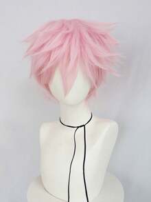 Multi Colored Short Wig, Women's Short Straight Hair With Bangs, Men's Wig, Anime Wig, Halloween Party Costume Wig, High Temperature Resistant And Can Be Styled In Multiple Colors - Multicolor - View 11