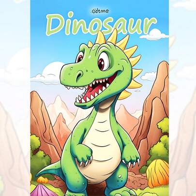 GDTME Livre de coloriage pour adultes et adolescents, Dinosaure: Mignon, simple, audacieux, 24 pages, excellent cadeau pour Pâques, fête des mères, fête des pères, festivals de musique, saison des mariages, rentrée scolaire et anniversaires. Cadeaux pour maman, K-Pop, école, livres de coloriage, papeterie, cadeaux de Pâques, décoration de chambre, fournitures scolaires, fournitures de bureau, cadeaux, remplisseurs de sacs de fête, jouets, fournitures pour fête de remise des diplômes 2026. (Comfort Zone Coloring)