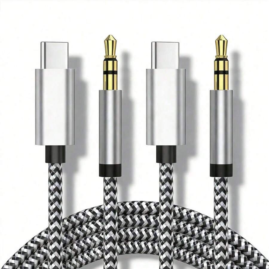 1-2pcs 3.5mm Auxiliary Audio Earphone Jack Adapter Compatible With IPhone 17 Pro Max/17 Pro/17 Plus/17/16/15, IPad, S25/S24/S23/S22/S21 Ultra Plus, Series Earphone Jack Adapter - Multicolor - View 1