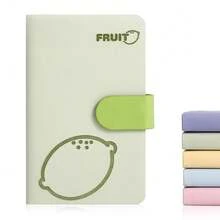 BOBO RABBIT Blank Journal Small Pocket Leather Notebook No Lines For Drawing Plain Sketch Book Cute Cartoon Fruit Lemon Unlined Journal For Travel Work Schoolsss, 200 Pages, 3.7\X5.9\ - 水果綠蓋 - 查看 2