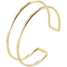 Arm Cuff Jewelry For Women Upper Arm Cuffs Bracelet Bangles Metal Plated Band Adjustable Accessories Gift - Màu G C - Xem 1