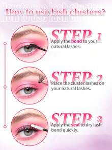 608/640PCS 4In1 DIY Lash Extension Kit Large Capacity 9-16 D Curl Lash Clusters Natural Wispy 3D Effect& Mega Volume&Ultra-Soft & Super Light False Eyelashes Reusable Individual Lashes Kit With Tweezers&Lash Brushes Use At Home For Daily Life&Party&Travel - Nhiều màu - Xem 7