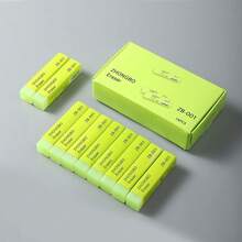 4pcs Soft Durable Flexible Cube Cute Green Pencil Rubber Erasers For School Kids Jelly Pencil Erasers - Multicolor - View 4