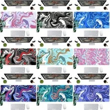 1 tấm lót bàn làm việc cỡ lớn màu xanh dương, chống trượt, bằng cao su, dành cho game thủ, dùng làm tấm lót chuột chơi game, thảm bàn phím máy tính cho bàn làm việc văn phòng, đồ dùng văn phòng, trang trí văn phòng. - A - Xem 1