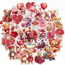 真挚表达，简约风格自粘贴纸，精致优雅的装饰贴纸。适合情侣装饰相册、日记本、杯子、笔记本电脑和手机，表达爱意。贴纸，剪贴簿用品，剪贴簿 - 彩色 - 查看 17