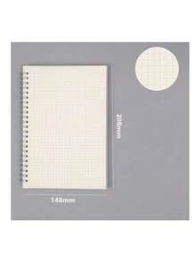 A5 Thick Spiral PP Coil Notebook, B5 Lined/Grid/Blank Refillable Notepad, Thick Paper, Metal Spiral Binding, PP Matte Cover (A5, 20.5*14.5cm) - One Size - View 2