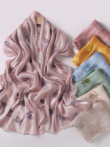 Dreamy Collection Lightweight, Breathable, Chiffon Pleated Modest Hijab Shawl For Women, Spring/Summer - Multicolor - View 4