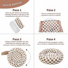 TendenciaCamas Perros Gatos Dakuly 50cm Marrón Lavable AntiestresCalidad premium - Marrón - Ver 4