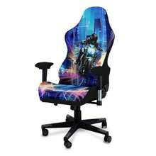 Fundas para silla de juegos impresión 3D elástico suave antideslizante fácil de instalar funda para silla de jugador con reposabrazos sin silla-B029 - f - Ver 4