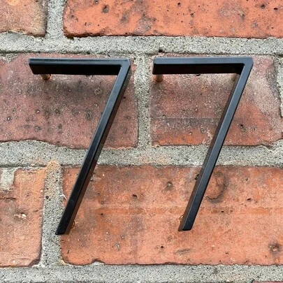 5 Inch Metal Floating House Numbers, Anti-Rust Zinc Alloy Stainless Steel Modern Solid Address Numbers, 911 High Visibility Decorative Address Sign, Outdoor House Number For Front Door Garden Mailbox Yard Street Apartment, Black Coated Exquisite Craft Door Number Sign 0-9