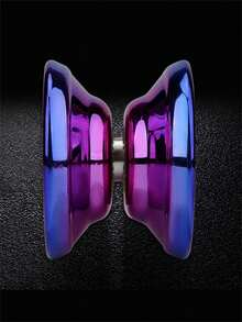 1 pieza Yo-Yo no reactivo, material de aleación, color morado, adecuado para principiantes, adultos, jugadores intermedios y avanzados - Yoyo morado - Ver 10