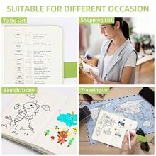 BOBO RABBIT Blank Journal Small Pocket Leather Notebook No Lines For Drawing Plain Sketch Book Cute Cartoon Fruit Lemon Unlined Journal For Travel Work Schoolsss, 200 Pages, 3.7\X5.9\ - 水果綠蓋 - 查看 7