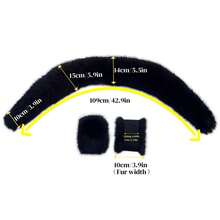3-Piece/Set Elegant Faux Fur Shawl-Style Women's Collar Set, Mature Style, Knitted, Decorative Windproof, Thick Warm Plush Scarf With Cuffs - 白色 - 查看 5