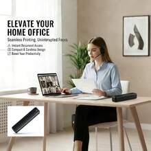 Marklife Portable A4 Thermal Printer, Wireless Bluetooth Travel Printer, Compatible With Laptops And Smartphones, Ink-Free Mobile Printer, Supports 8.5"X11" US Letter Paper, Compact Design For Home, Office, Business And School, Compatible With IOS And Android. The Perfect Gift For Valentine's Day - Multicolor - View 12