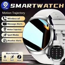 多功能智能手表，具备无线通话、相机控制、音乐播放、自定义壁纸、健身追踪等功能，专为安卓/iOS智能手机用户设计，是理想的礼物之选。 - 彩色 - 查看 13