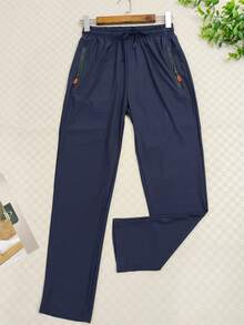 Men's Quick-Drying Stretch Pants - Dark Blue - View 1