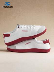 HOBIBEAR 宽鞋头极简赤足鞋,透气舒适,男女皆宜的户外跑步徒步鞋 - 白紅 - 查看 5