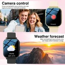 This Popular Unisex Smart Watch Features The Following Functions: Call Answering, Message Alerts, Music Control, Remote Camera Shutter, Step Counting, Calorie Tracking, Multiple Sports Modes, Alarm Clock, Incoming Call And Message Notifications, Compatible With Android And IOS Systems. - Multicolor - View 4