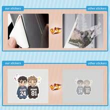 61PCS Heated Rivalry Stickers Aesthetics Stickers Scrapbooking, Diary, Laptop, Bumper, Skateboard, Water Bottle, Computer, Phone Greeting Cards, Photo Albums, Furniture, Stickers - Multicolor - View 6