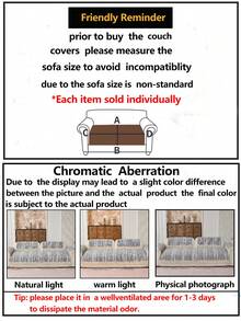 1pc All-Season Luxury Chenille Sofa Cushion Cover, Modern Minimalist Fashion Dust-Proof Anti-Slip Sofa Seat Pad, Washable, Suitable For Bedroom, Office, Living Room Combination, L-Shaped And 1/2/3/4-Seat Sofa - Light Grey - View 12