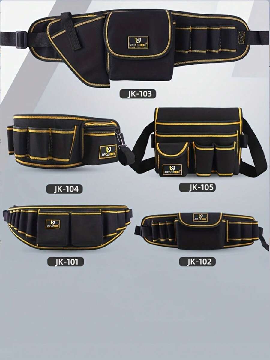 Gardening Fruit Tree Pruning Tool Kit, Multi-Functional Tool Set Including Scissors, Saw, Waist Bag, Garden Tools, Protective Cover, Utility Tool Waist Pack - Tool Waist Bag JK-104-b - View 1