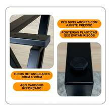 Loja da Isa Tokyo Table Base For Wooden Tabletops Up To 1.80m X 0.90m - màu đen - Xem 5