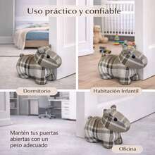 Tope de Puerta Decorativo Multifunción, Sujeta Puertas Antiviento, Diseño Suave, Ideal para Dormitorio, Habitación Oficina - MO-16 - Ver 6