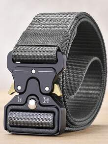 战术尼龙腰带，可调节金属扣，蛇形扣，锌合金扣，安全扣 - 彩色 - 查看 11