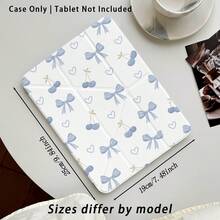 1 chiếc ốp lưng bảo vệ máy tính bảng phẳng bằng acrylic pha lê hình nơ anh đào màu xanh dương kèm chân đế, tương thích với Honor Pad 8/9/10, Honor GT 11.5inch/X7/X8A/X9/X8Pro/X9Pro/V9/V8 Pro, MatePad SE 11inch/MatePad 11inch/11.5inch, MatePad Pro và các mẫu phổ biến khác của Apple thế hệ thứ 10/11. - Nhiều màu - Xem 3