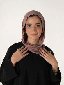 1pc Women's Instant Classic Solid Color Hijab, Pre-Sewn Turban Style Scarf With Adjustable Versatile Wearing Methods, Soft Comfortable Viscose Fabric Suitable For Daily, Sports, Yoga - Multicolor - View 7