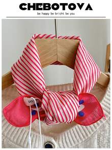 1条女士纹理小围巾/手帕/头巾，多功能印花亚麻围巾/颈巾/手帕，欧美风格，适合夏季沙滩裙 - 彩色 - 查看 31