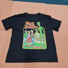 Alien UFO Don't Talk To Strangers T-Shirt Mens Small Black Romwe T4a - 黑色 - 查看 1