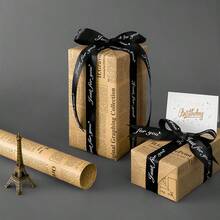 10张复古英文报纸包装纸 - 尺寸19.6*27.5英寸，厚牛皮纸。米色复古背景，印有英文字母。适用于花束包装和礼品盒包装。非常适合生日、情人节、白色情人节、复古派对和其他节日场合。经久耐用，抗撕裂。 - 彩色 - 查看 10