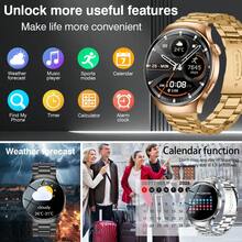 多功能智能手表，具备无线通话、相机控制、音乐播放、自定义壁纸、健身追踪等功能，专为安卓/iOS智能手机用户设计，是理想的礼物之选。 - 彩色 - 查看 8