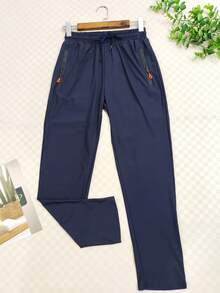 Men's Quick-Drying Stretch Pants - Dark Blue - View 2