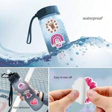 61PCS Pink Basketball Stickers Aesthetics Stickers Scrapbooking, Diary, Laptop, Bumper, Skateboard, Water Bottle, Computer, Phone Greeting Cards, Photo Albums, Furniture, Stickers - Multicolor - View 6