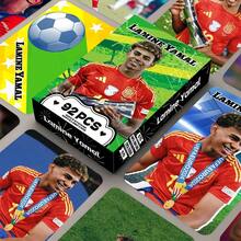 Lamin Yamal 足球卡，60 张卡片 + 32 张贴纸，收藏卡，精致收藏品，可收纳于证件照夹或交通卡套中，收藏品，生日礼物，圣诞礼物 - 彩色 - 查看 6