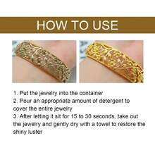 JUE FISH 3pcs Jewelry Cleaner, Metal Cleaning Solution For Jewelry, Diamond Necklace Rust And Dust Removal And Care Solution, Daily Cleaning And Care. - White - View 9