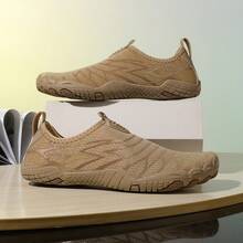 女士春季新款瑜伽鞋，超轻训练鞋，适合深蹲、室内健身、跑步、跳绳等运动，软底设计，男女通用 - 杏色 - 查看 5